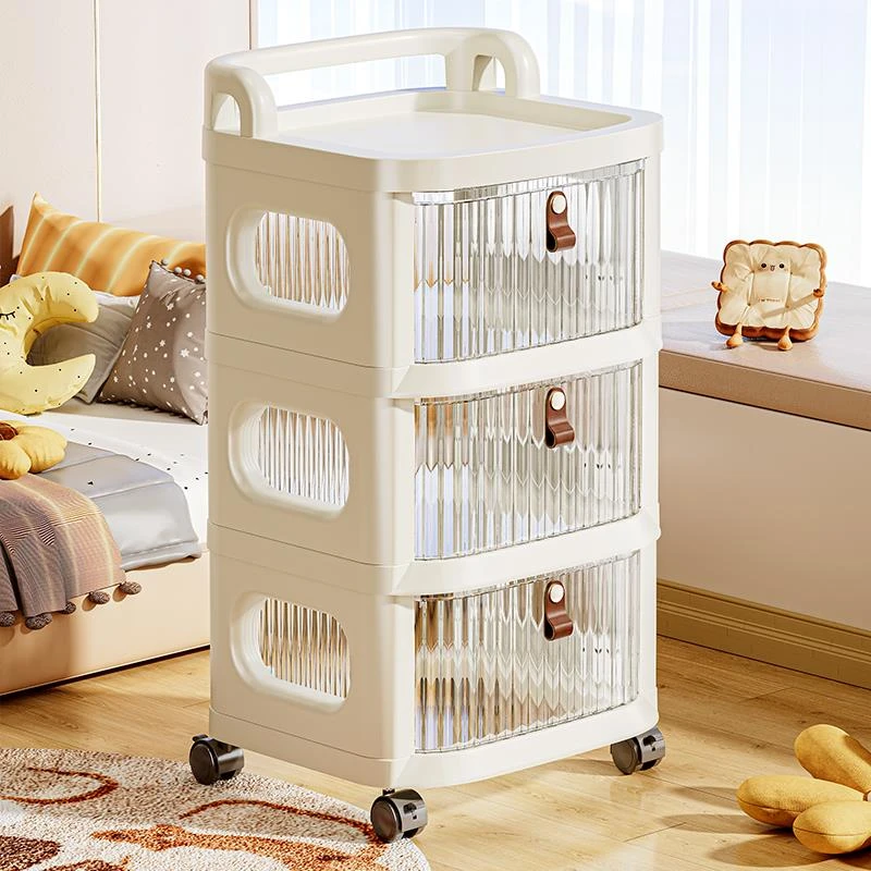 IKEA宜家适用星优小推车零食置物架带轮移动收纳柜子婴儿用品分层