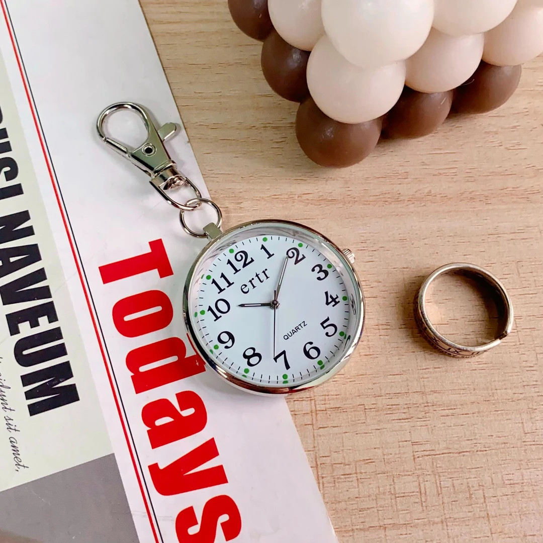 国考省考专用怀表静音机械挂表钥匙扣防水大学生考研指针表专用