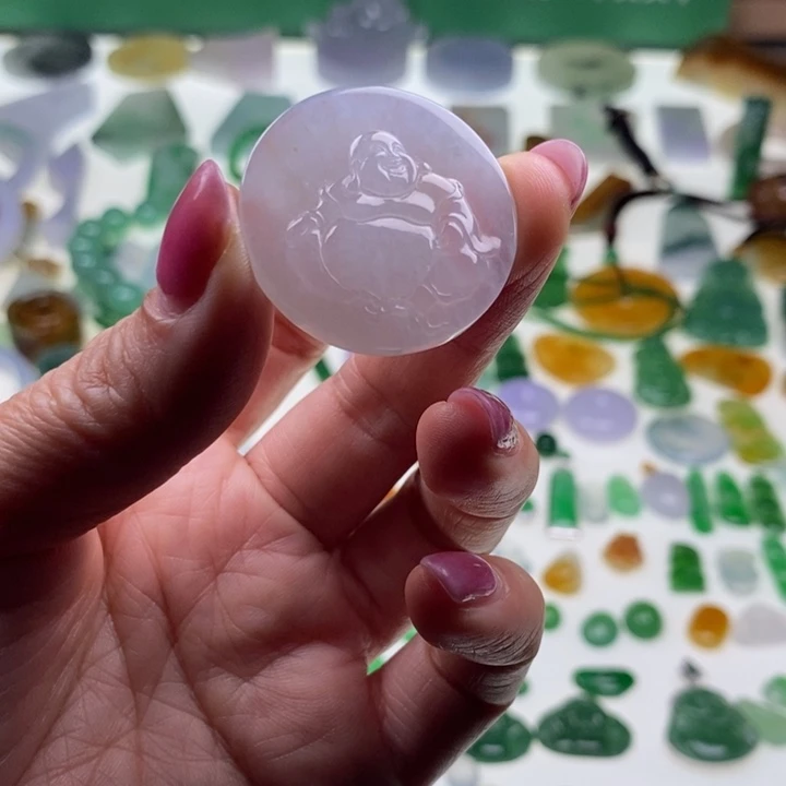 翡翠未镶嵌挂件天然翡翠