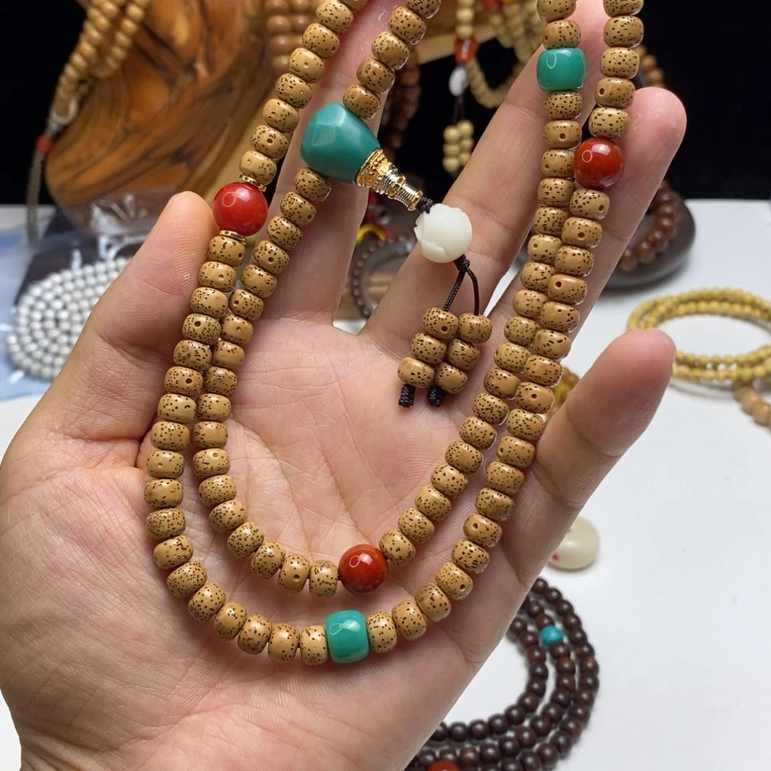 不***白星月菩提手串菩提