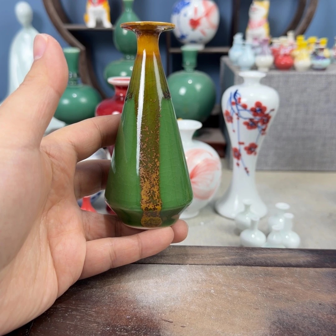 陶瓷手工小花器摆件