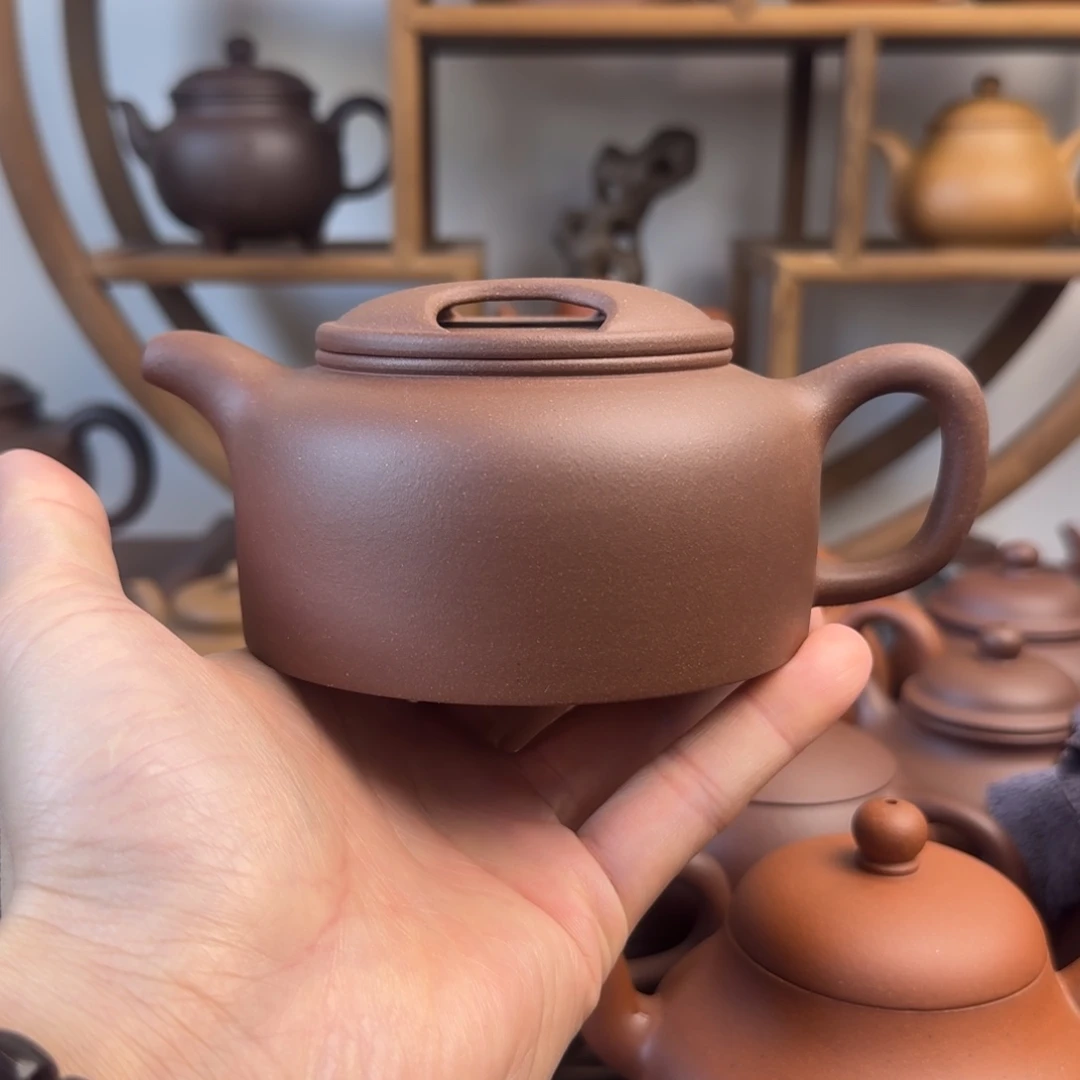 紫砂茶壶牛盖莲子300cc台西嫩底槽清