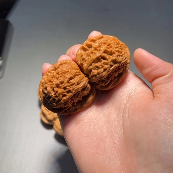 文玩核桃把件白狮子067