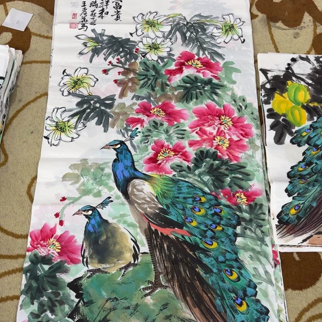 国画王孝华四尺李欣主播