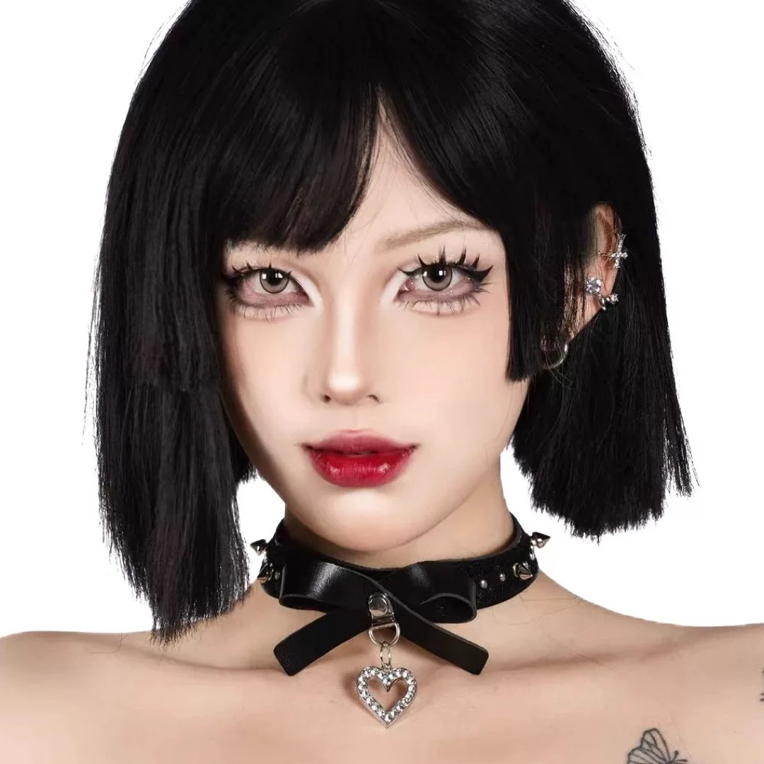 合金项链 为亚而生G3s「双子座」原创心锁蕾丝朋克亚文化百搭蕾丝