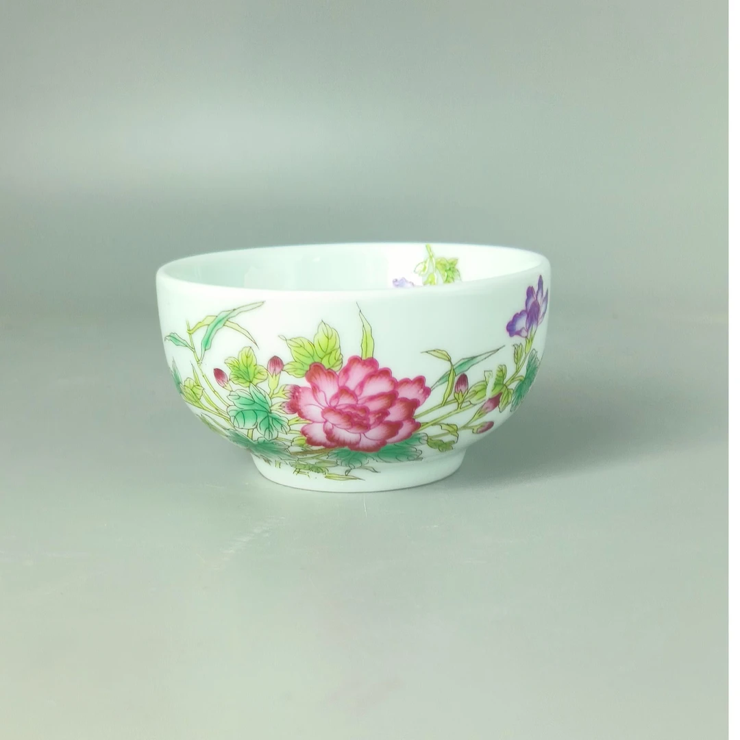 景德镇陶瓷/粉彩/普洱杯