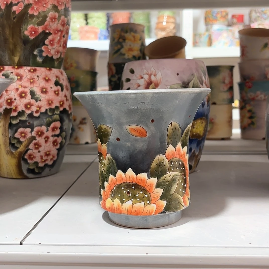 紫砂花盆手工花盆默认微瑕14/13
