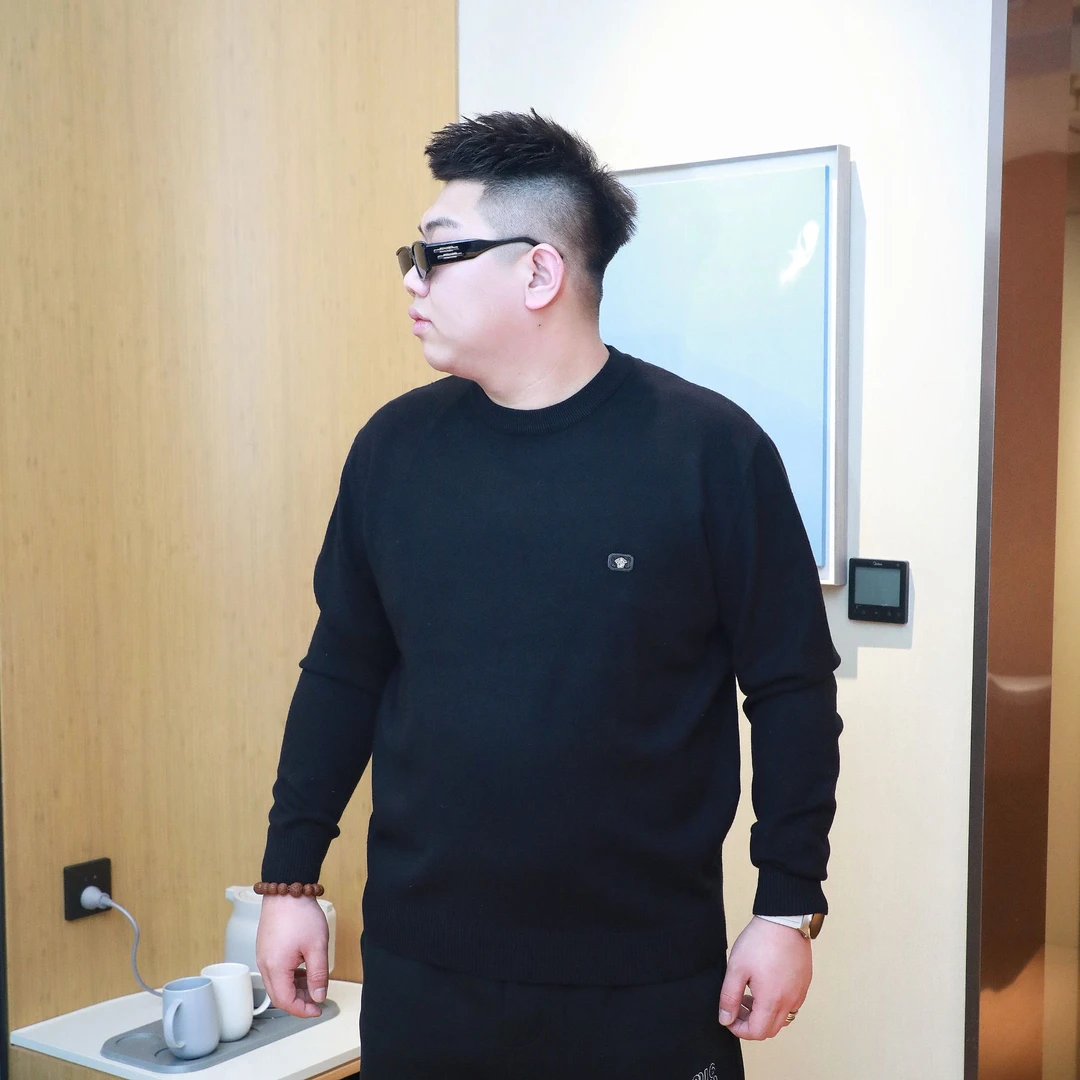 大码男装 冬季新年款 针织长袖8180