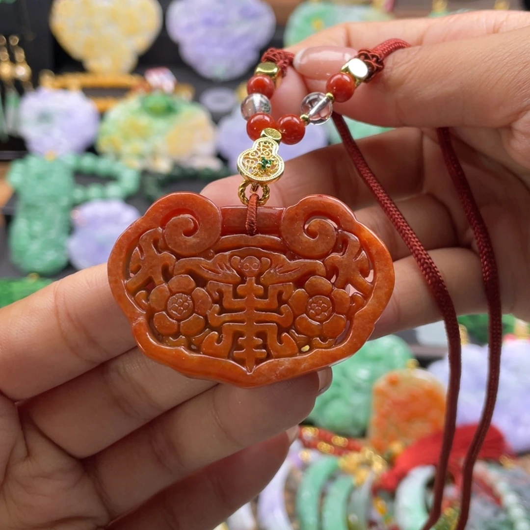 翡翠未镶嵌颈饰代编织