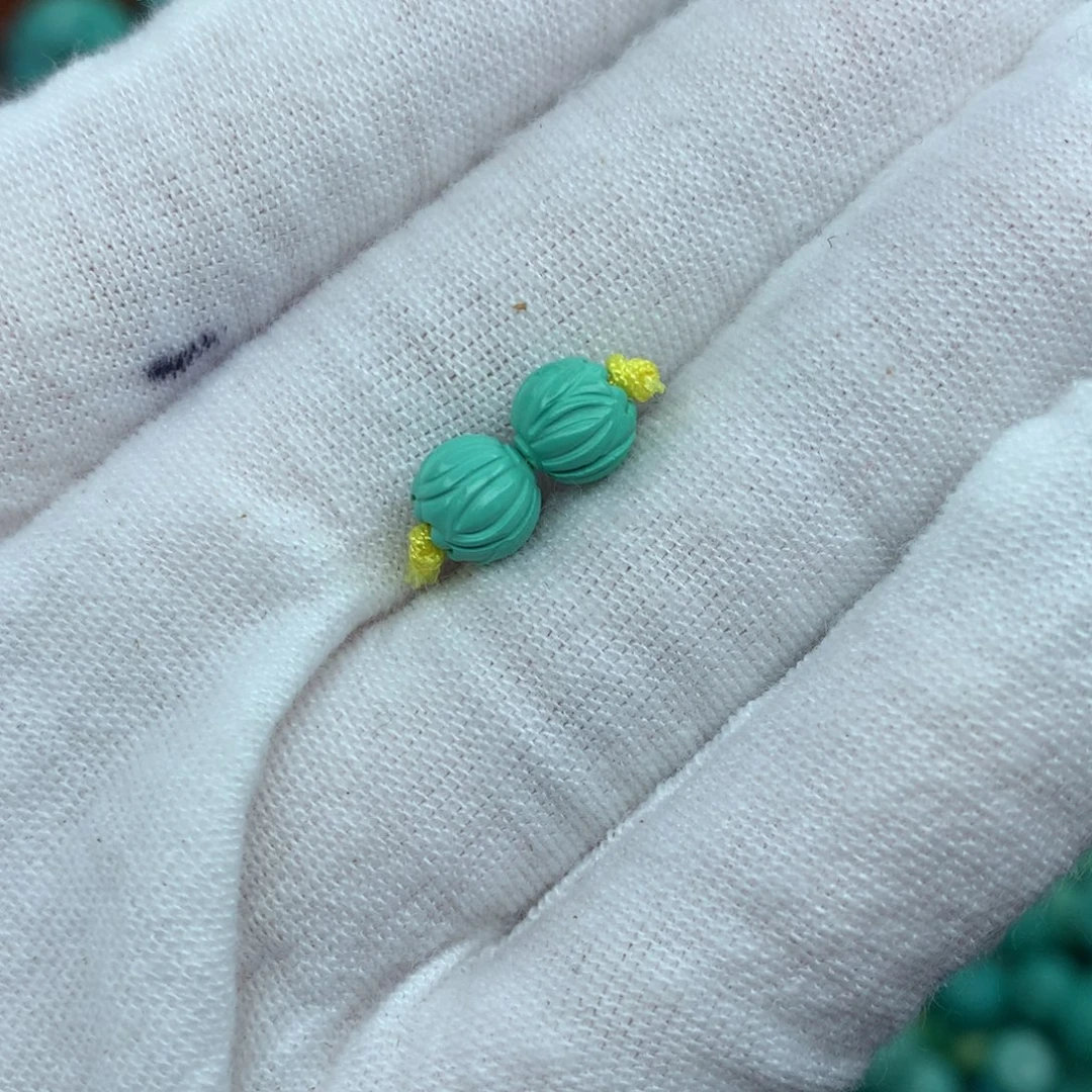 高瓷绿莲花珠尺寸6➕