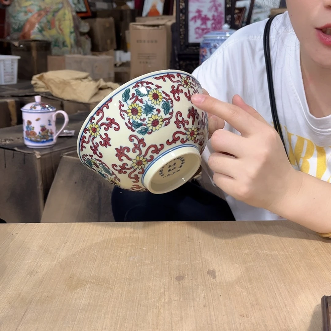 摆件//////景德镇陶瓷瓷器。黄。
