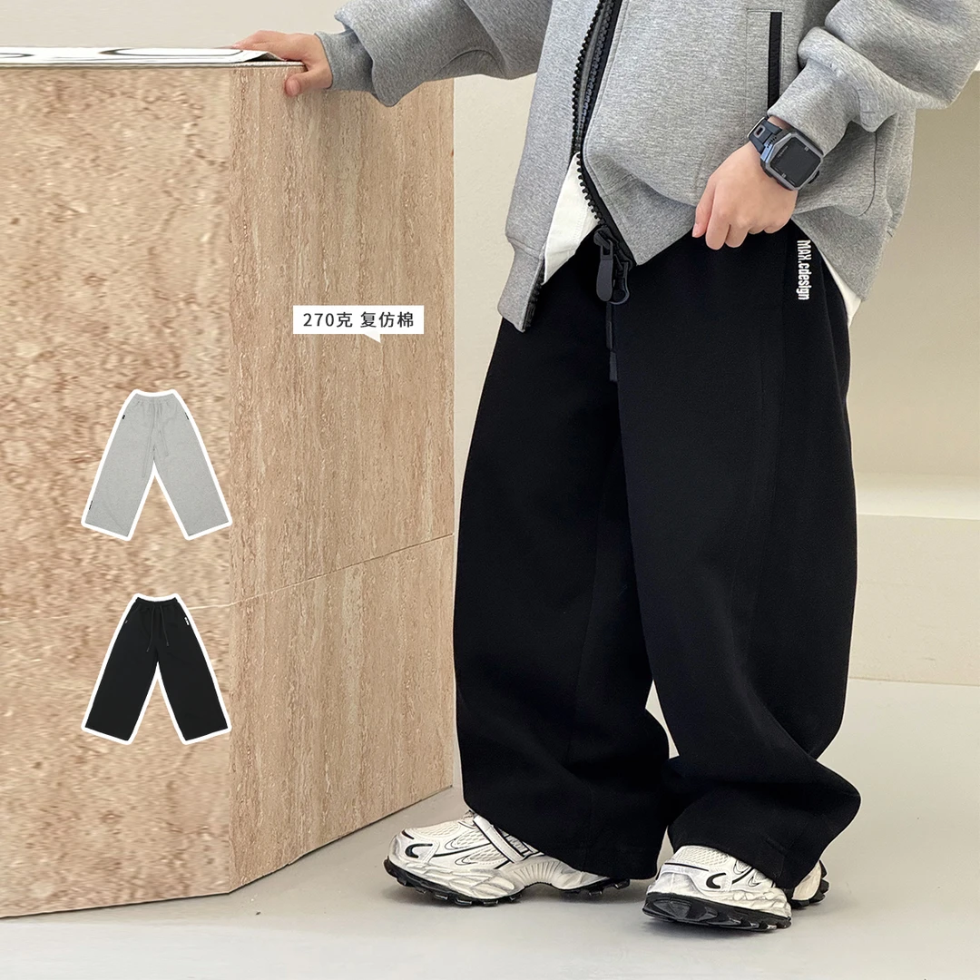 男童裤子春季新款中大童简约卫裤时尚运动裤儿童休闲长裤潮61015