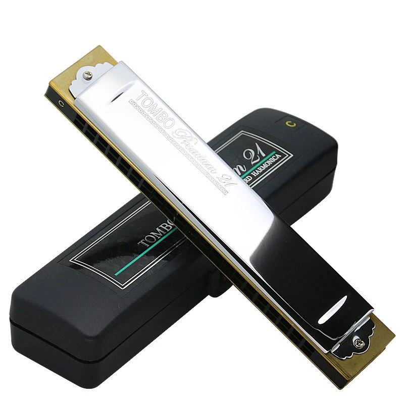 日本TOMBO通宝口琴21孔复音3521初学者学生用乐器专业演奏级 24孔