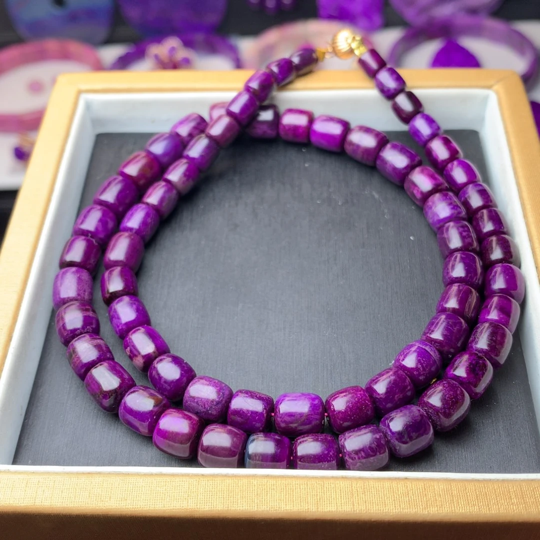 苏纪石（舒俱来）项链18K金镶嵌