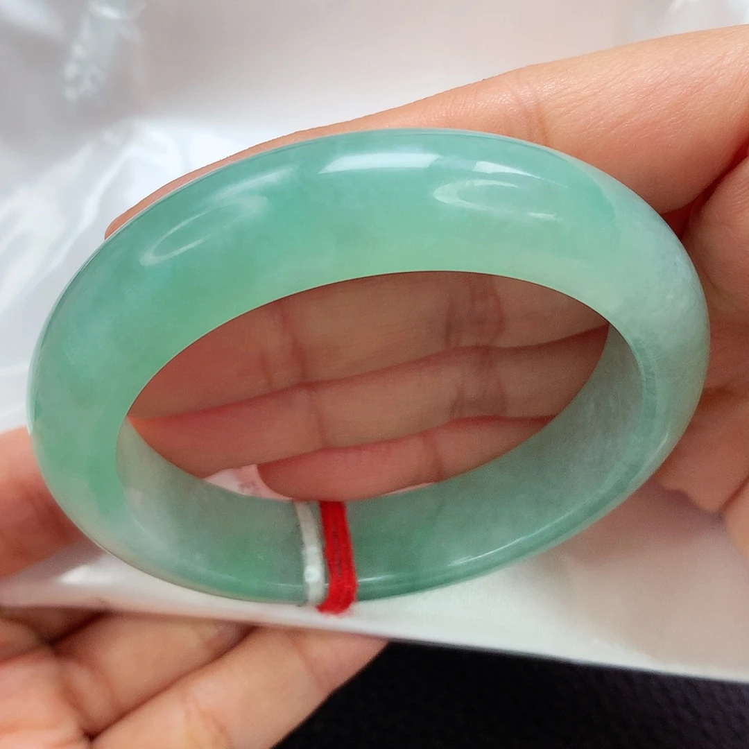未镶嵌手镯翡翠54.6 冰绿