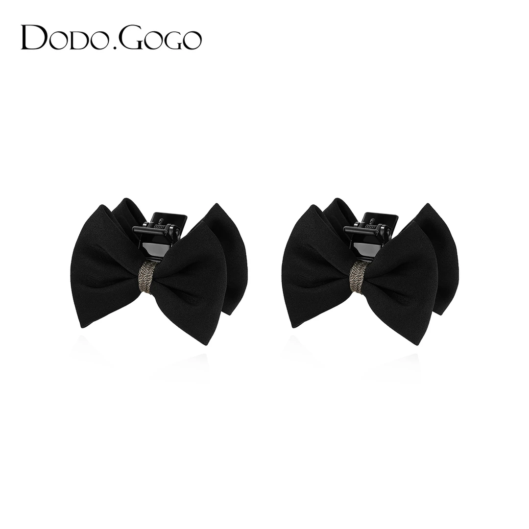 DODOGOGO发夹气质网红轻奢黑色发卡复古小众优雅
