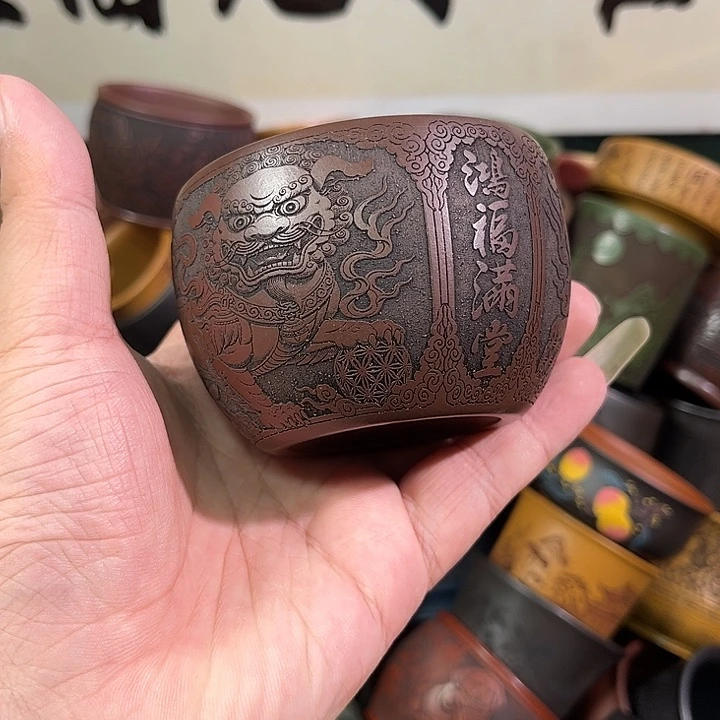 茶杯紫砂全手工紫砂主人杯