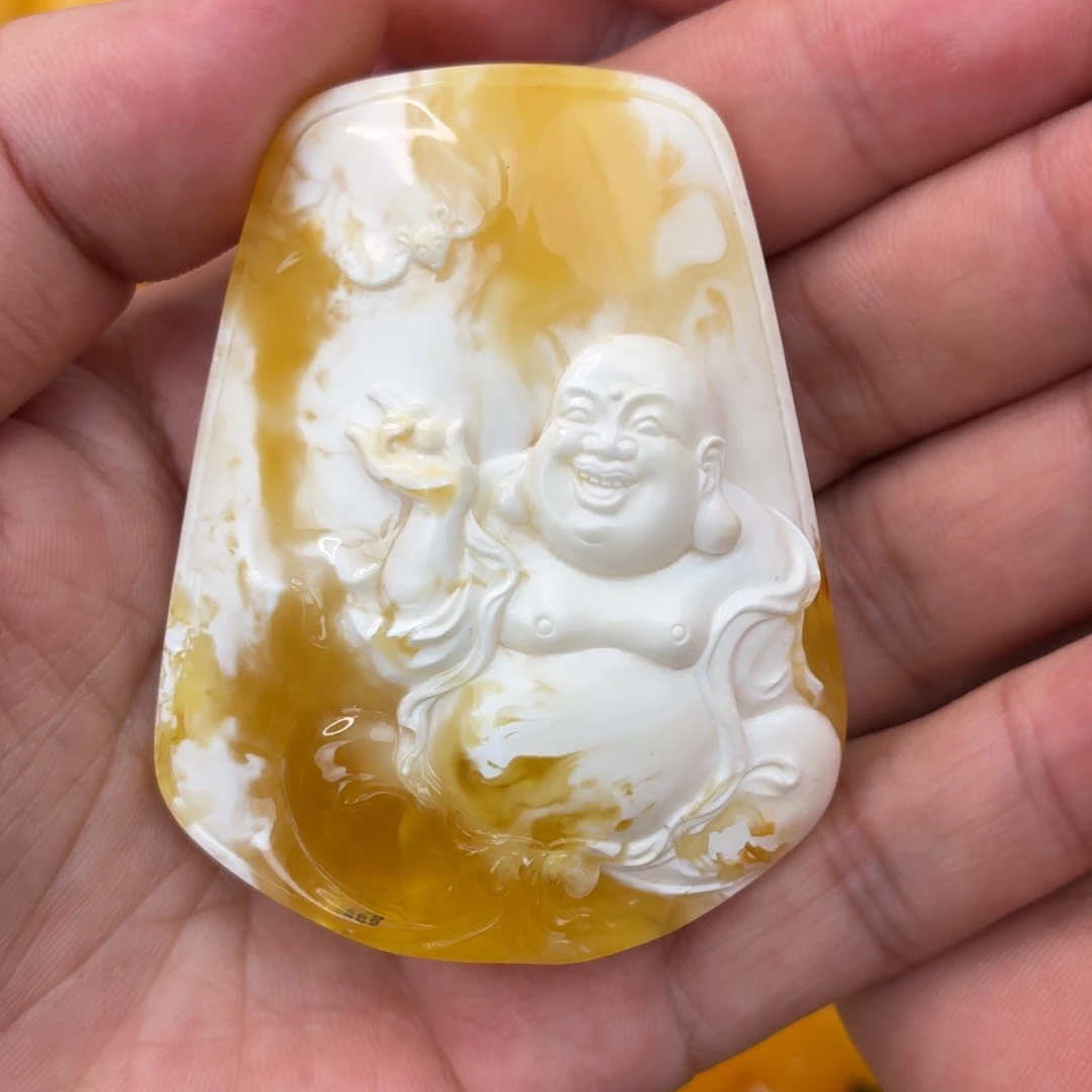 蜜蜡未镶嵌吊坠(不含链)