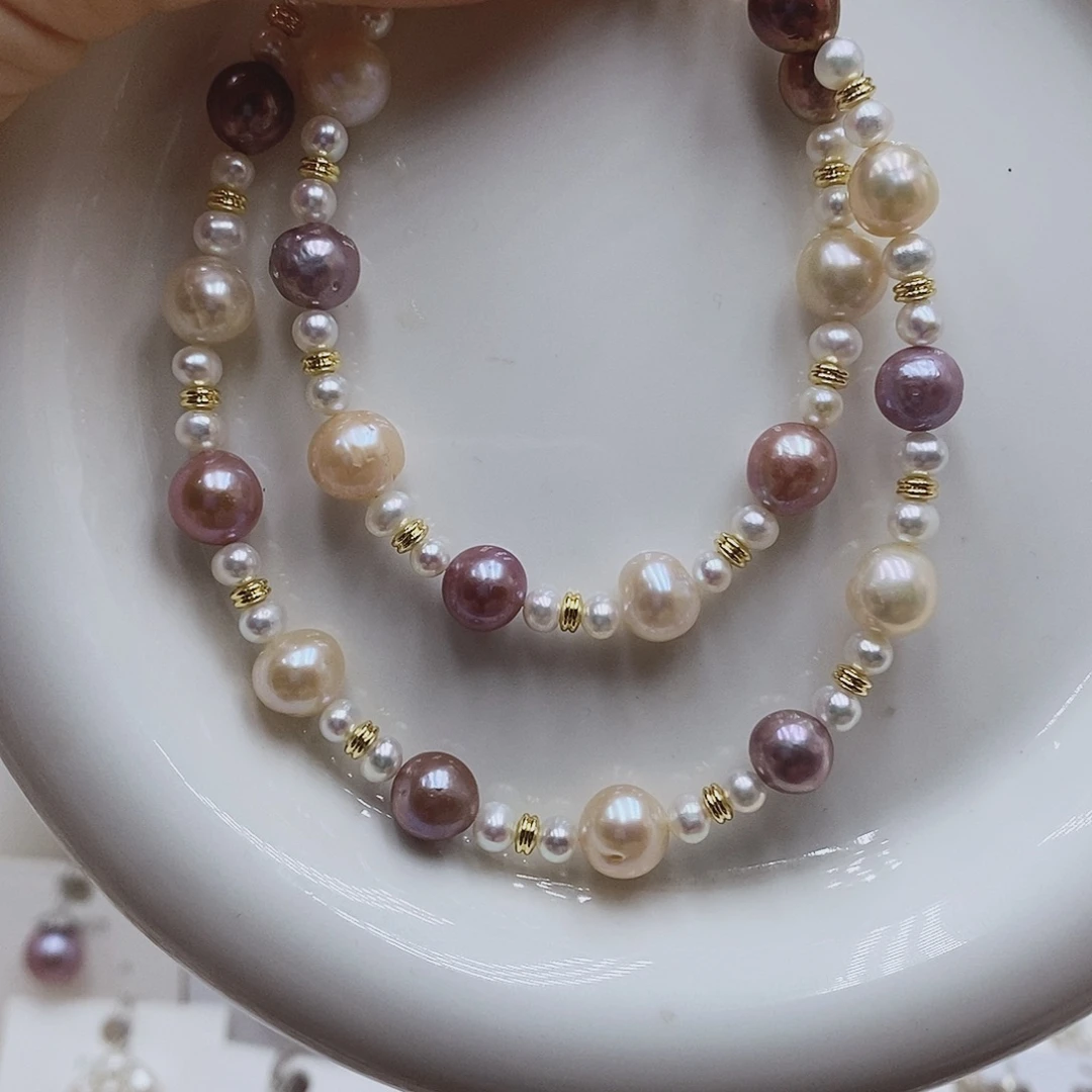 银S925镶嵌淡水珍珠耳饰