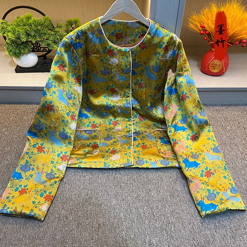 【71518】新中式秋冬上衣国风女款2025新款爆款气质网红加厚