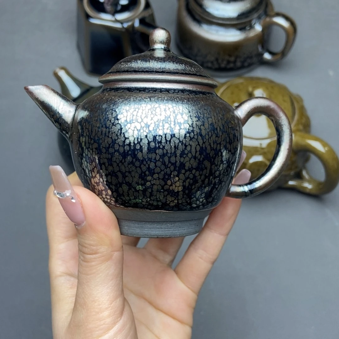 茶盏建阳建盏铁胎茶壶