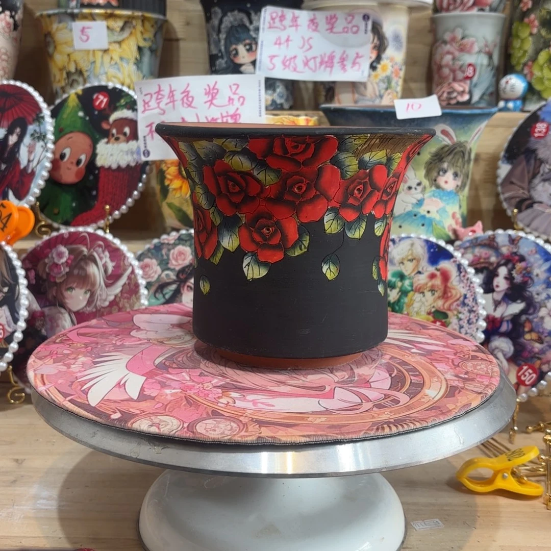 景德镇手绘花盆陶瓷16/14