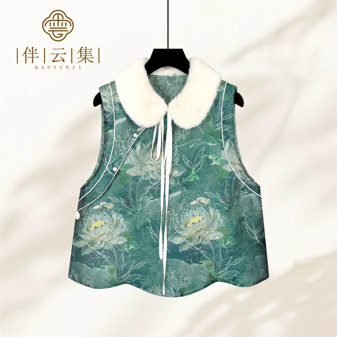 【漓茉】新中式国风时尚气质设计师款高级无袖马夹上衣女