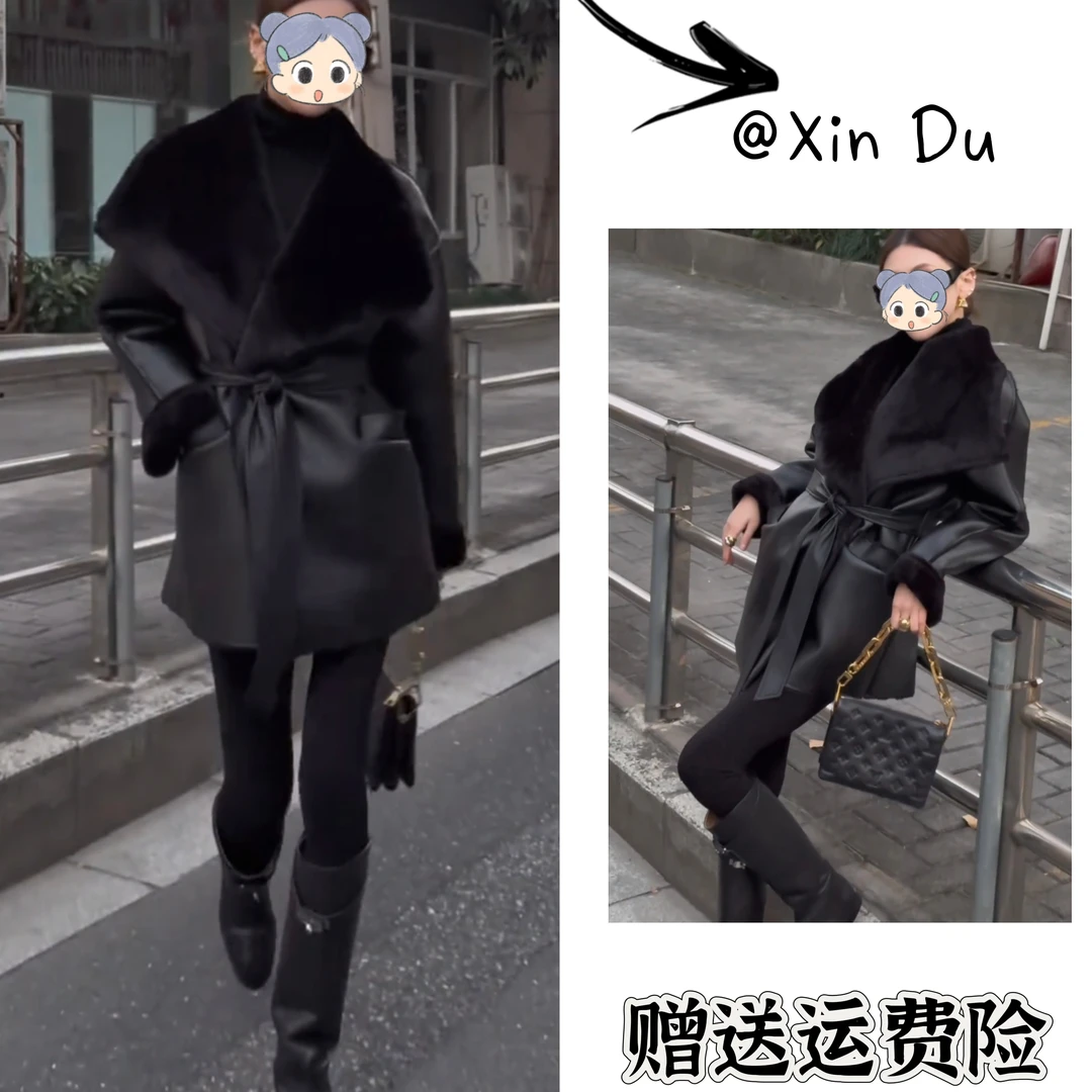 2025秋冬季新款时尚显瘦气质女士网红洋气外套百搭款D25122