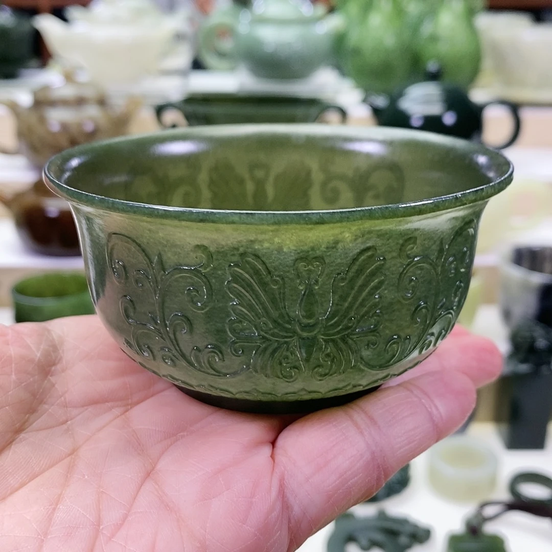 和田玉茶碗未镶嵌170ml