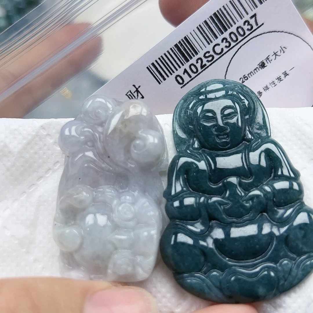 翡翠未镶嵌吊坠(不含链)