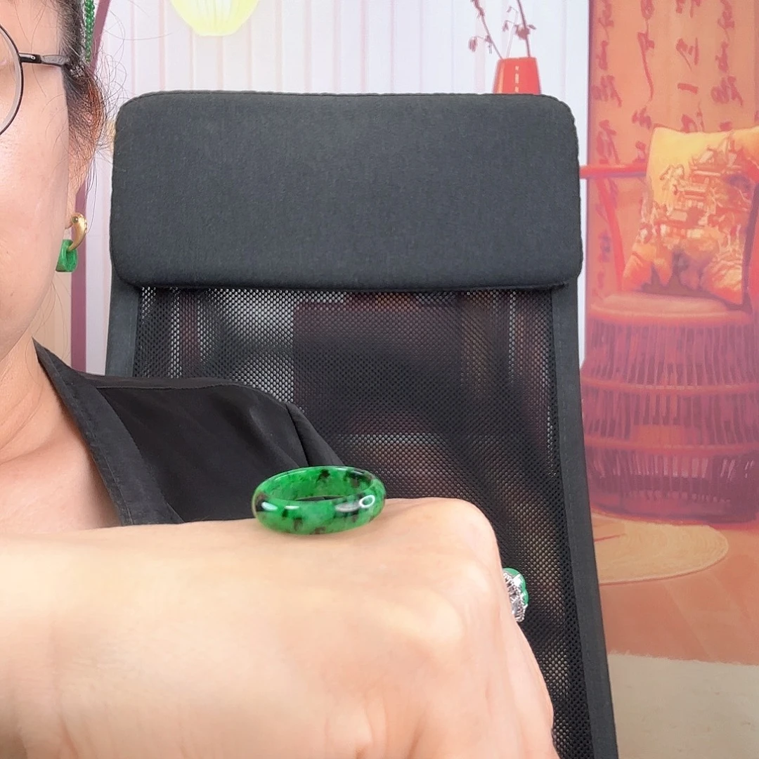 翡翠未镶嵌戒指指环