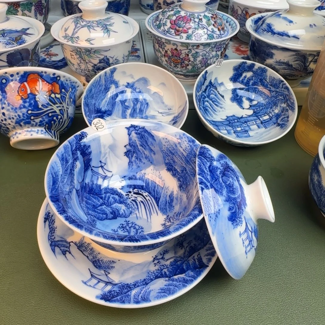 陶纯手工纯手绘茶具302