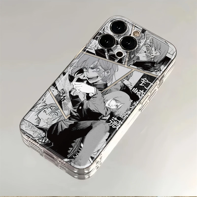 咒术回战适用苹果promax手机壳iPhone15透明13华为防摔动漫全包