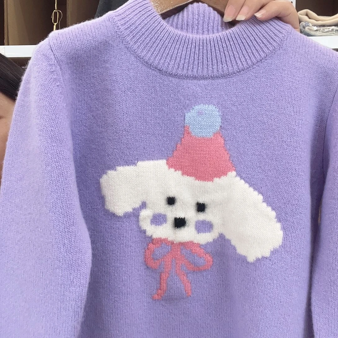 儿童紫色小狗170新款