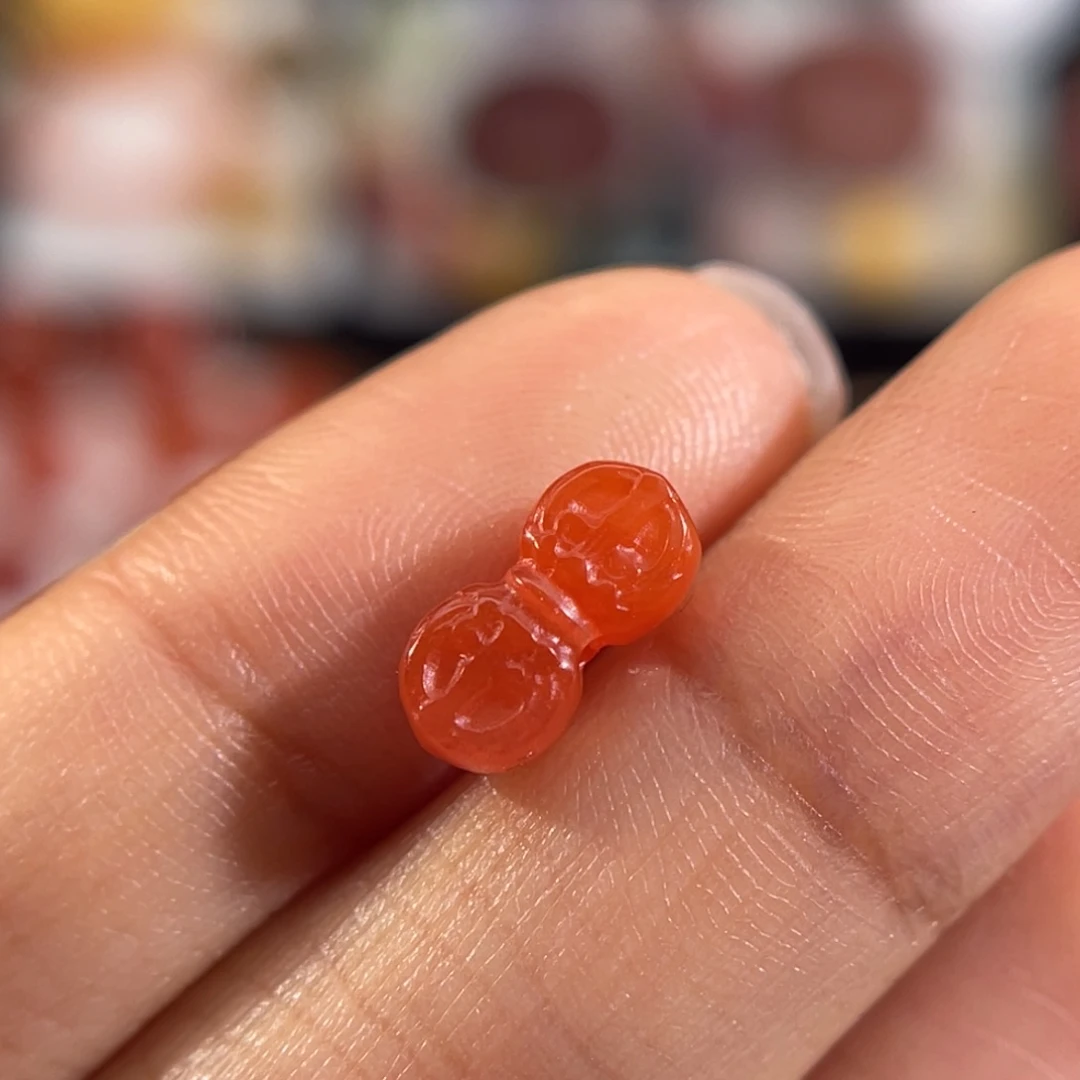 南红玛瑙未镶嵌金刚杵背云  11x5.2mm 不退换