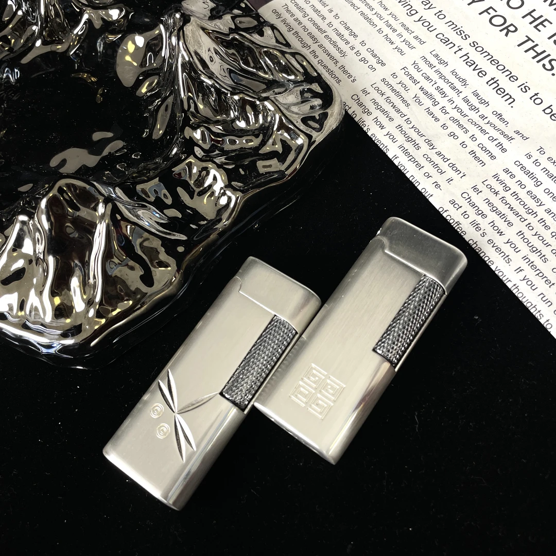 【木兰专属】镀银小窄机 小银机 银蜻蜓充气打火机