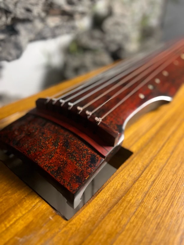 八宝灰胎加青金石夜光螺金徽绿松石血檀配件七弦仲尼式收藏级古琴