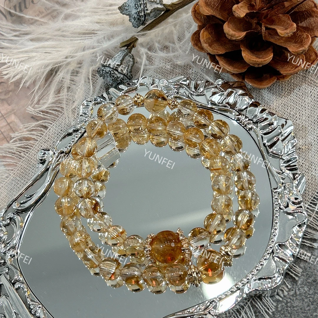 【040黄水白方糖】水晶原创小众设计