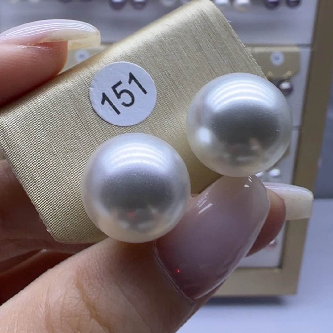 18K金镶嵌耳饰淡水珍珠