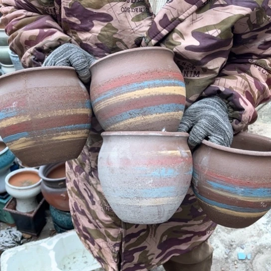 红陶口15高15瑕疵