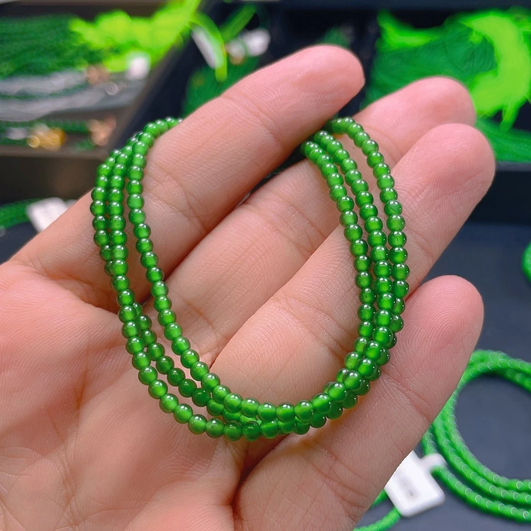 翡翠未镶嵌项链8888888888888