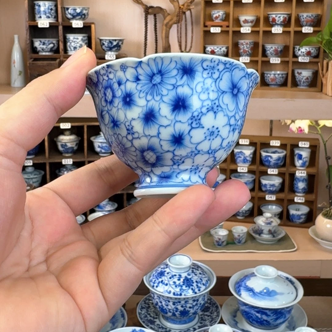 葵口万花素锦山房