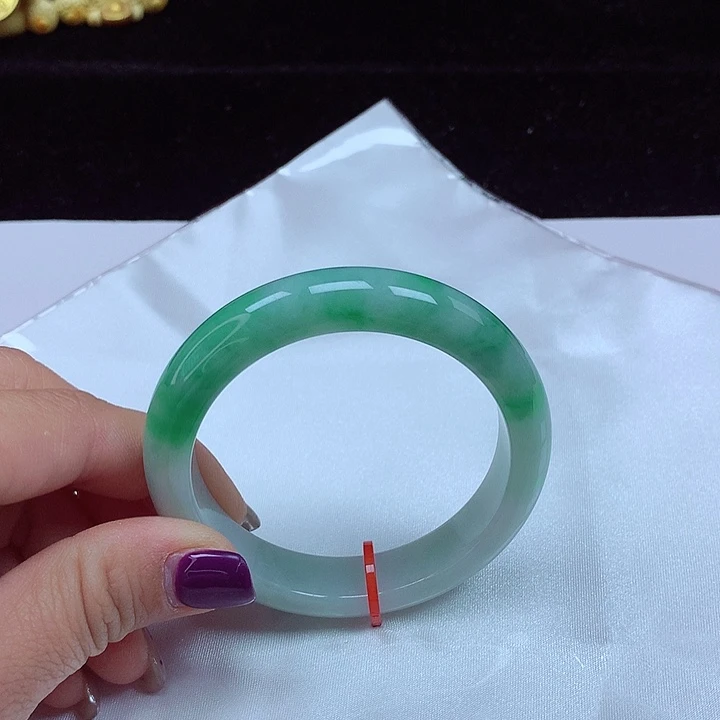 未镶嵌手镯翡翠圈口53