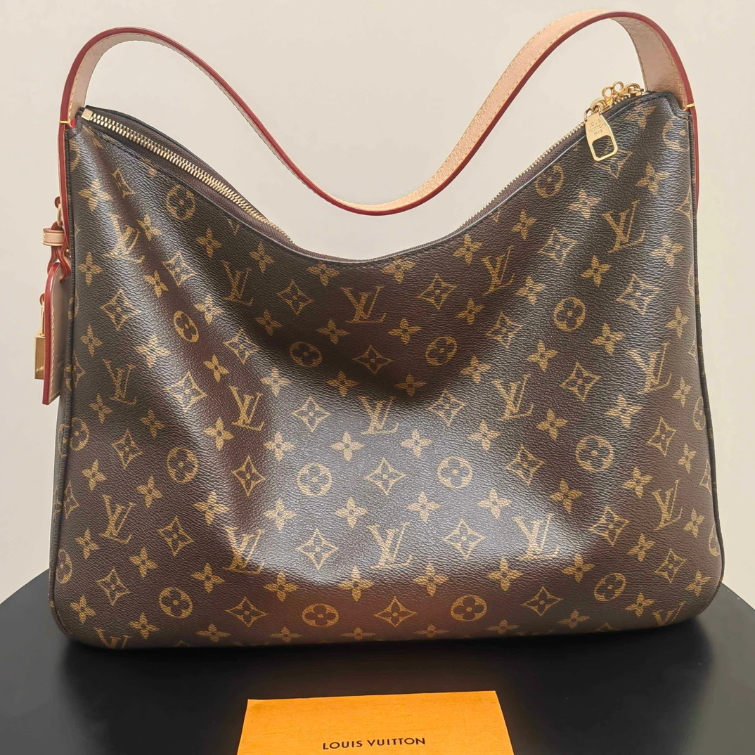 95新 LouisVuitton/路易威登 路易威登经典老花Slouchy中号单肩包