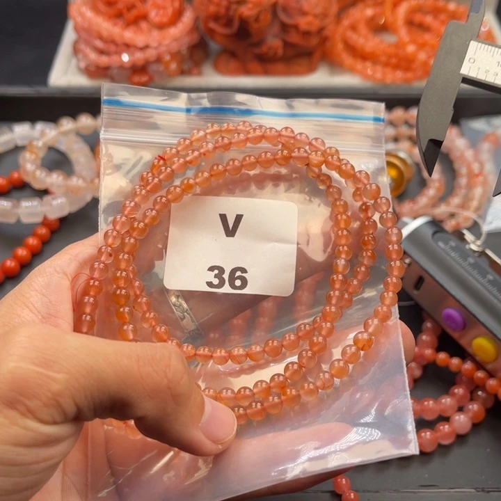 南红玛瑙未镶嵌多样性发货默认微瑕称重5mm