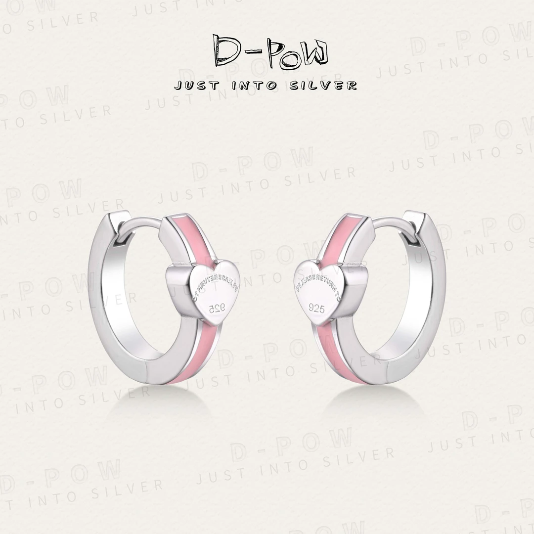 925银耳饰 灯小炮 925银耳饰 耳圈（9516）气质百搭复古小众简约