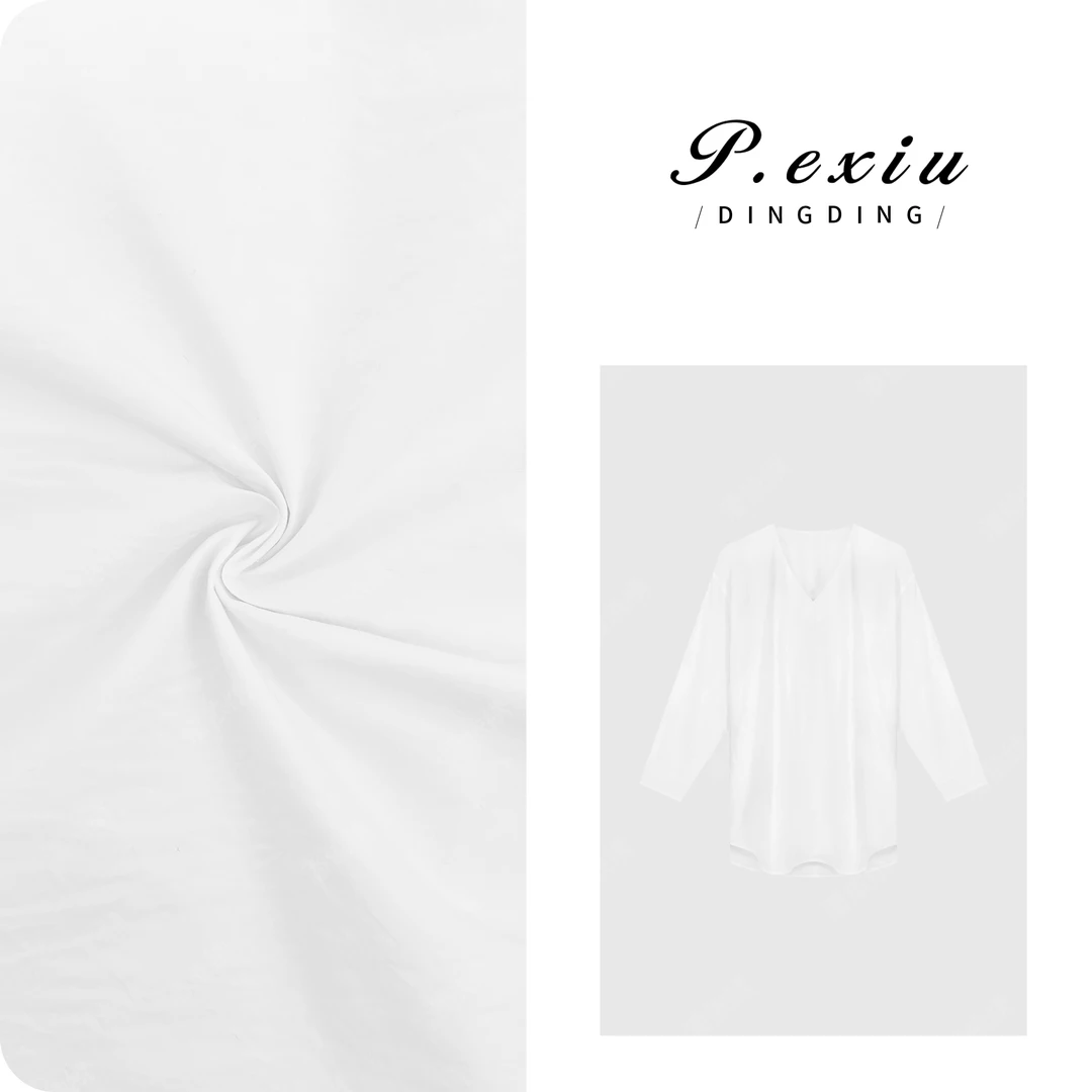 PanYiXiu/潘依绣100%棉极简主义V领中长款衬衫 W-62851