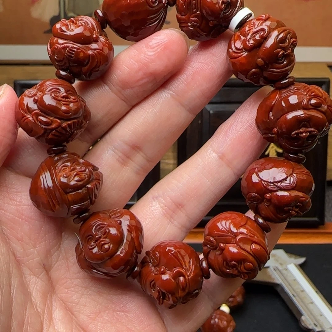 茯***苓手串/手链橄榄核十小财神