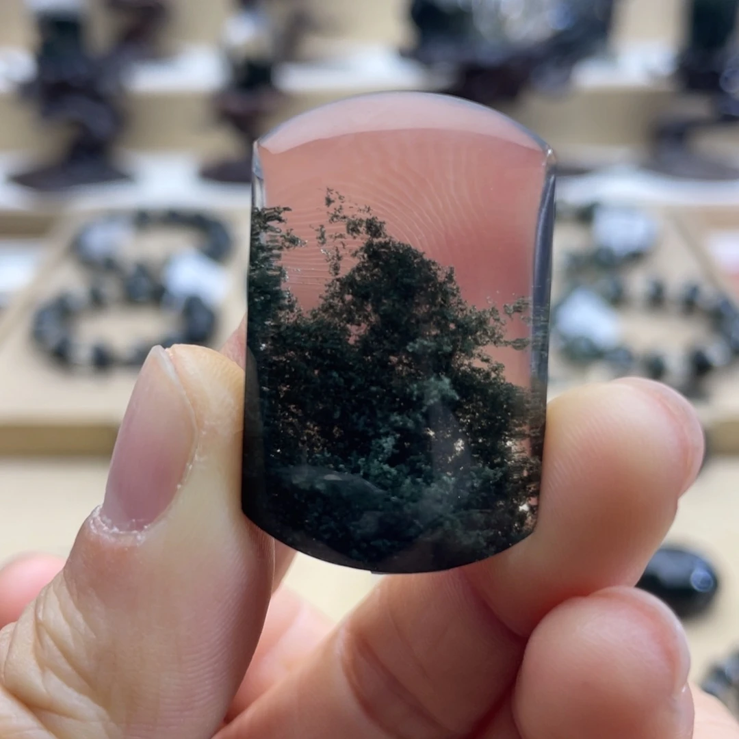 水晶颈饰未镶嵌绿幽灵聚宝盆无事牌