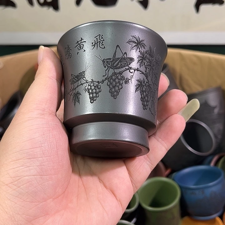 茶杯紫砂全手工紫砂主人杯
